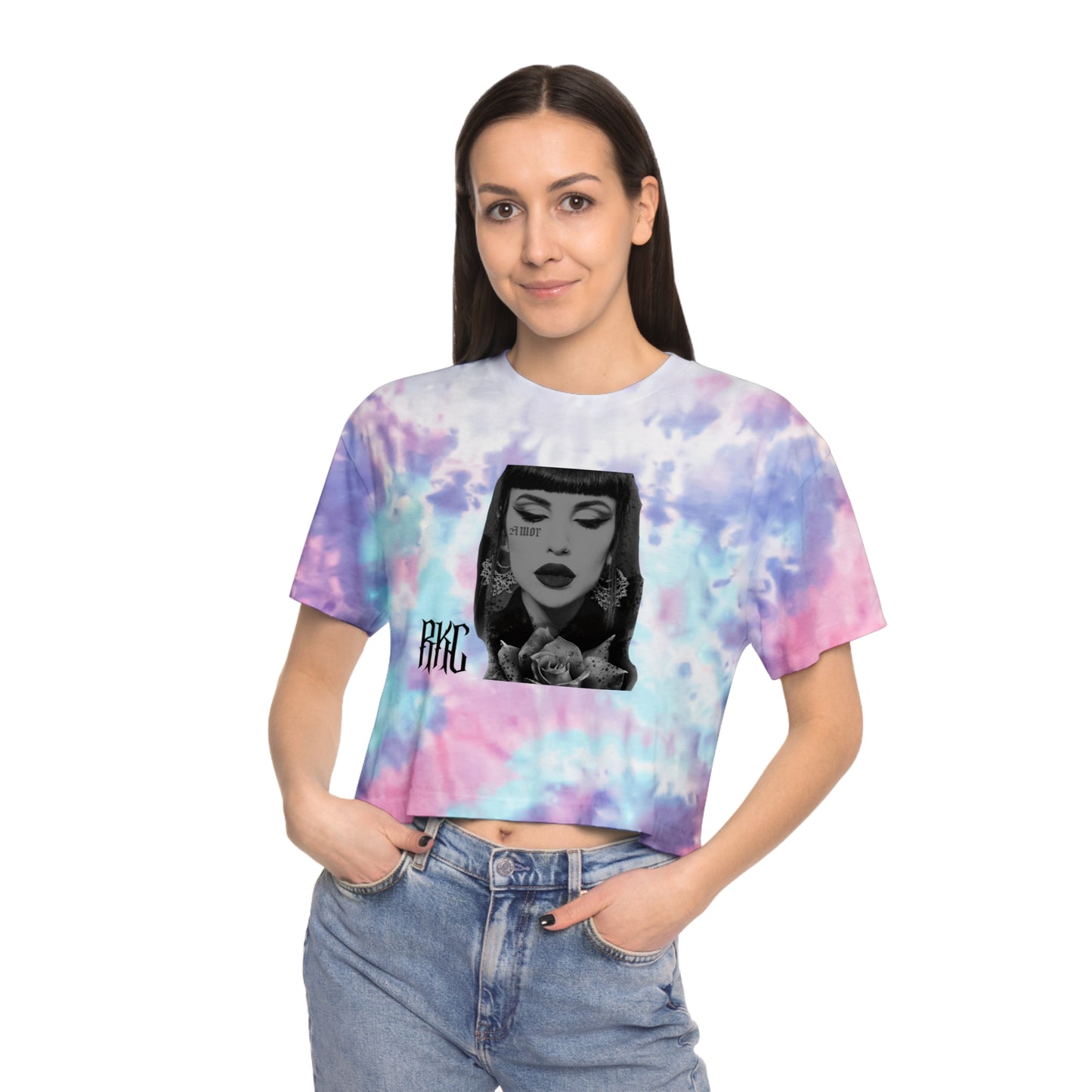 Amor Tie-Dye Crop Tee