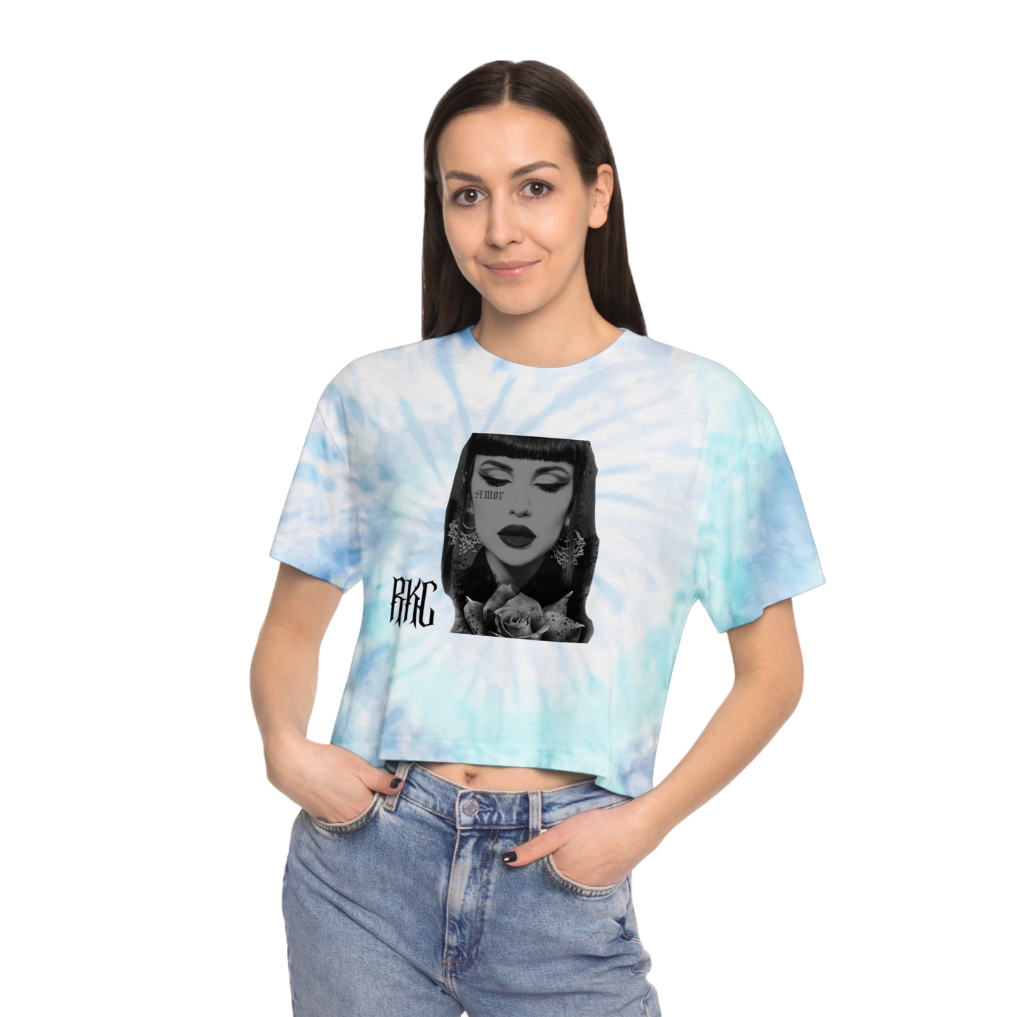 Amor Tie-Dye Crop Tee