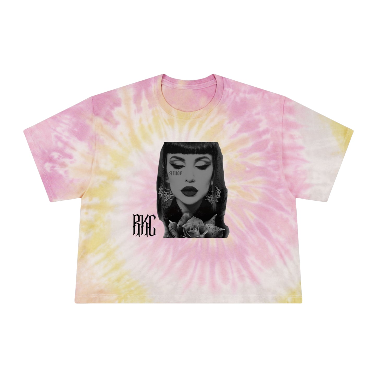 Amor Tie-Dye Crop Tee