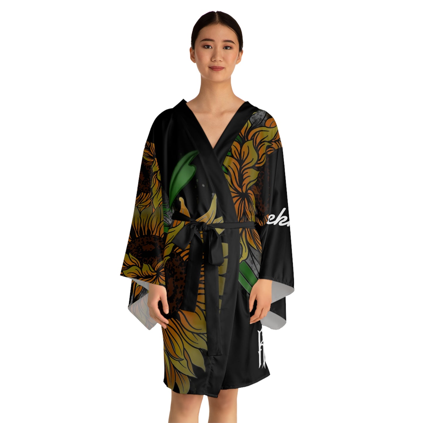 Sunflower Kimono Robe